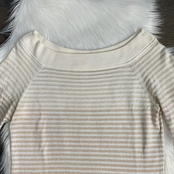 WHBM Wide Collar Ombré Sparkle & Shimmer Sweater - Picture 7 of 9